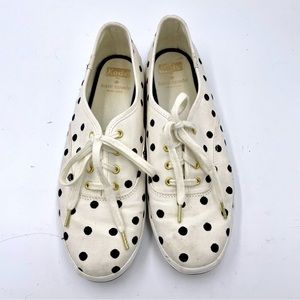 KEDS X KATE SPADE POLKA DOT SNEAKERS - SIZE 8